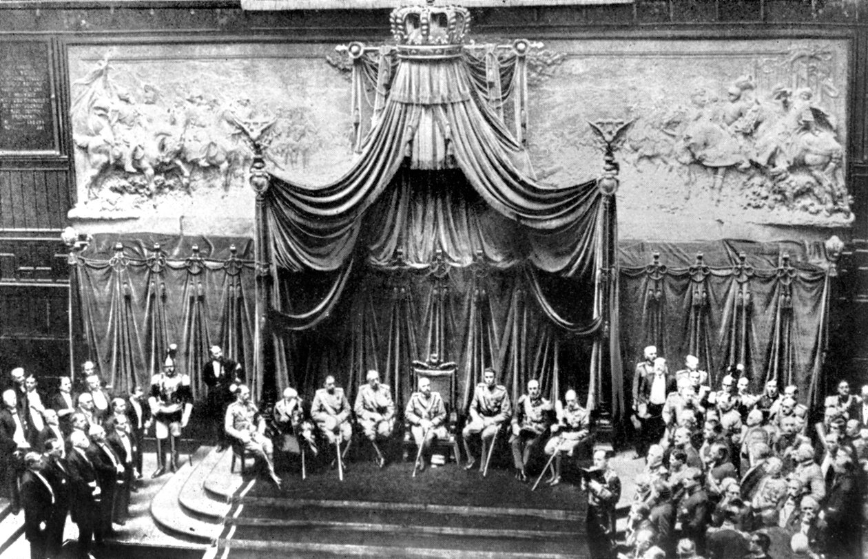 Dentro do Palácio do Senado, Roma, 1926 de Unbekannt