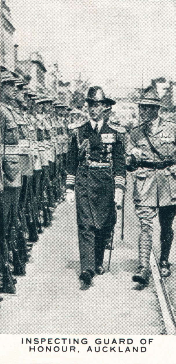 Inspecionando a Guarda de Honra, Auckland, 1927 1937 de Unbekannt