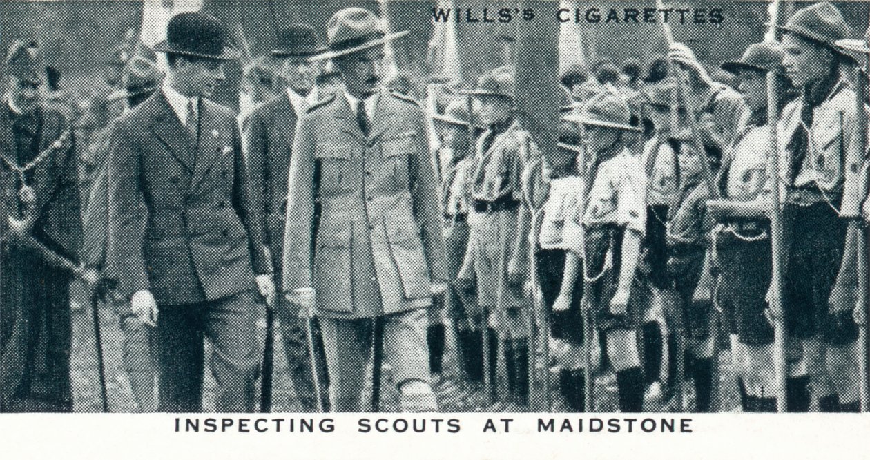 Inspecionando escoteiros em Maidstone, 1929 1937 de Unbekannt