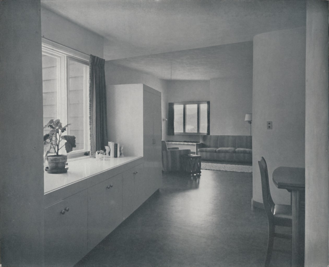 Interior - Casa em Fairfax, Califórnia, por Francis Ellsworth Lloyd, 1942 de Unbekannt