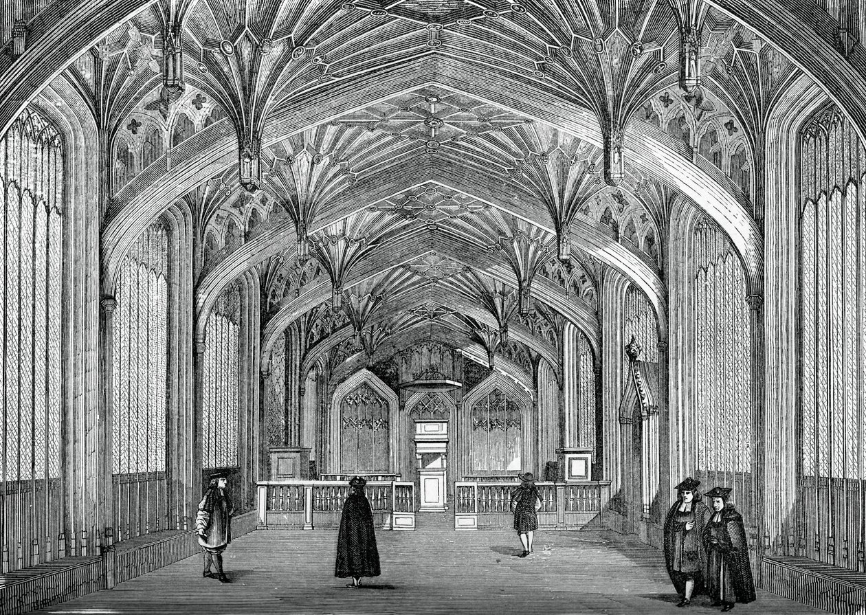Interior, Universidade de Oxford, século XVIII, 1870 de Unbekannt