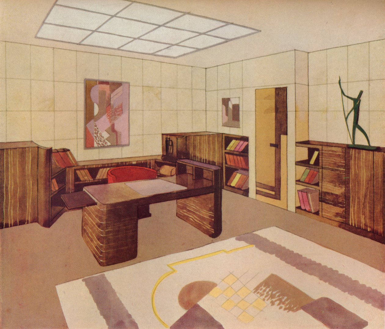 Interior projetado e executado por DIM Decoration Interieure Moderne, c1930 de Unbekannt