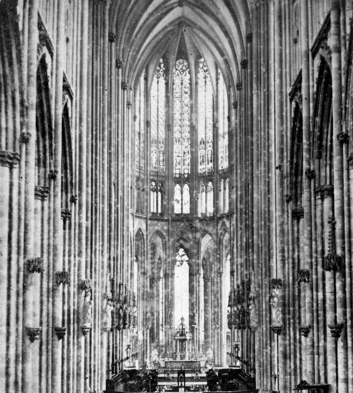 Interior da Catedral de Colônia, início do século XX de Unbekannt
