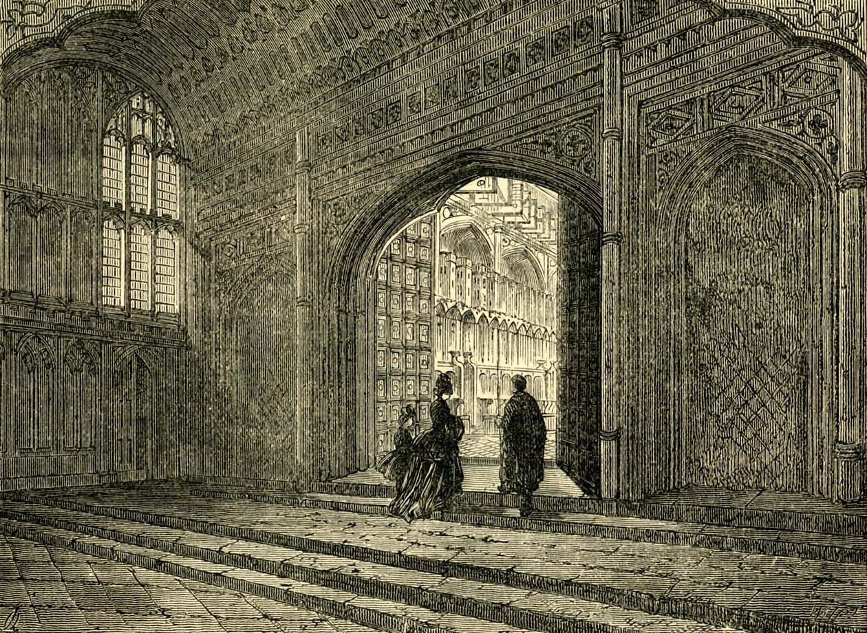Interior da Capela de Henrique VII, 1881. de Unbekannt