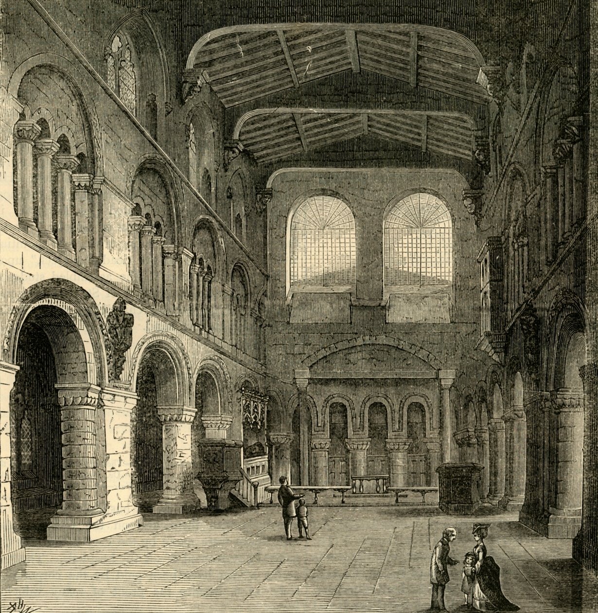 Interior de São Bartolomeu-o-Grande, c1872. de Unbekannt