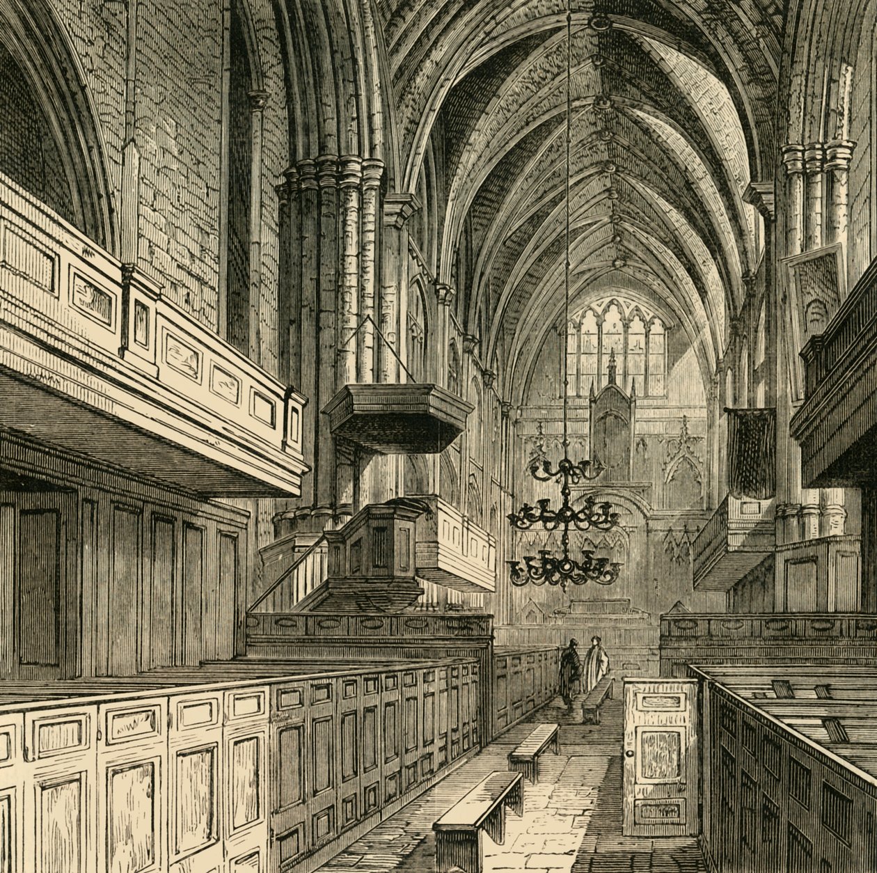 Interior da Igreja de São Salvador, c1878. de Unbekannt