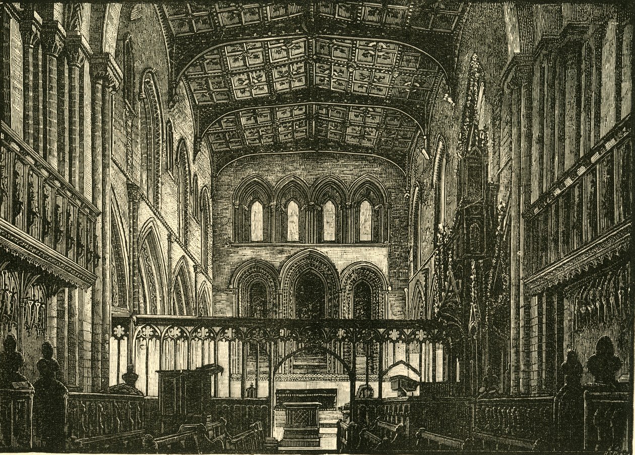 Interior do coro, 1898. de Unbekannt