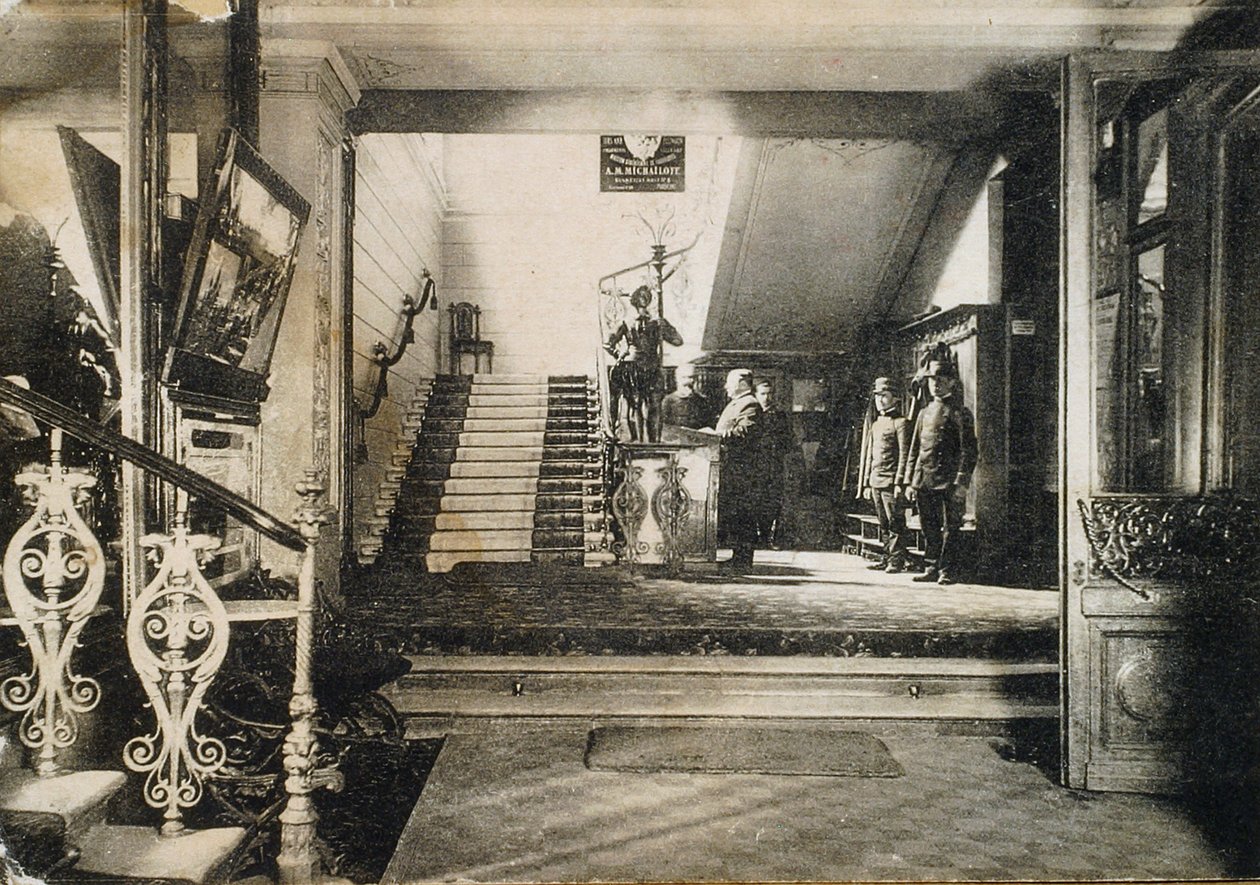 Interior do Hotel Slavianski Bazaar, Moscou, Rússia, início do século XX de Unbekannt