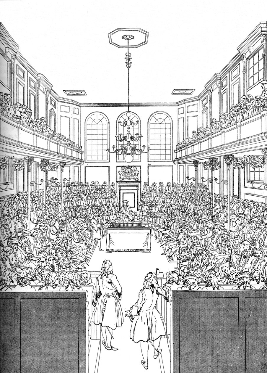 Interior da Câmara dos Comuns em 1742 1905 de Unbekannt