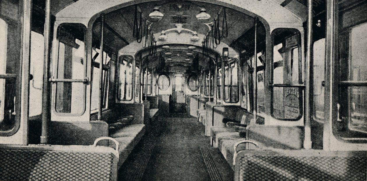 Interior do último tipo de ônibus de metrô, 1926 de Unbekannt