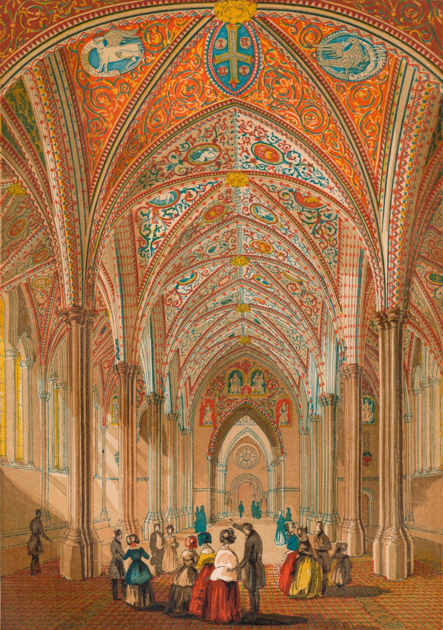Interior da Igreja do Templo, c1845, 1864 de Unbekannt
