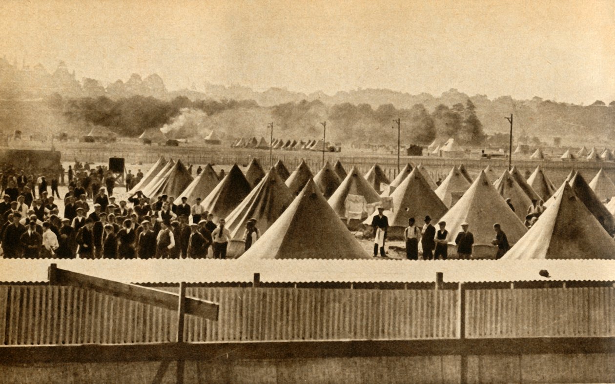 Campo de internamento para estrangeiros inimigos, Newbury, Primeira Guerra Mundial, 1914-1918, 1933. de Unbekannt