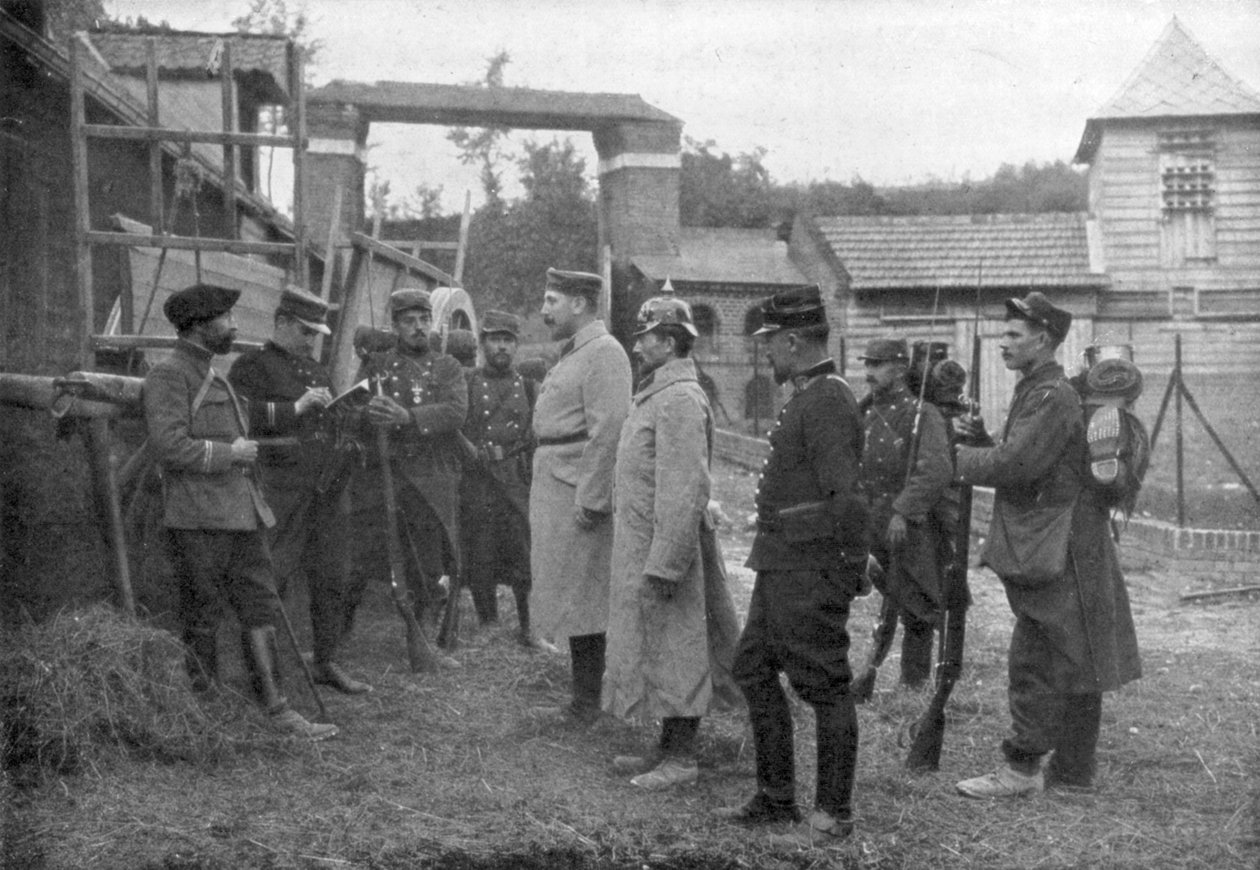 Interrogatório de prisioneiros alemães, França, agosto de 1914 de Unbekannt