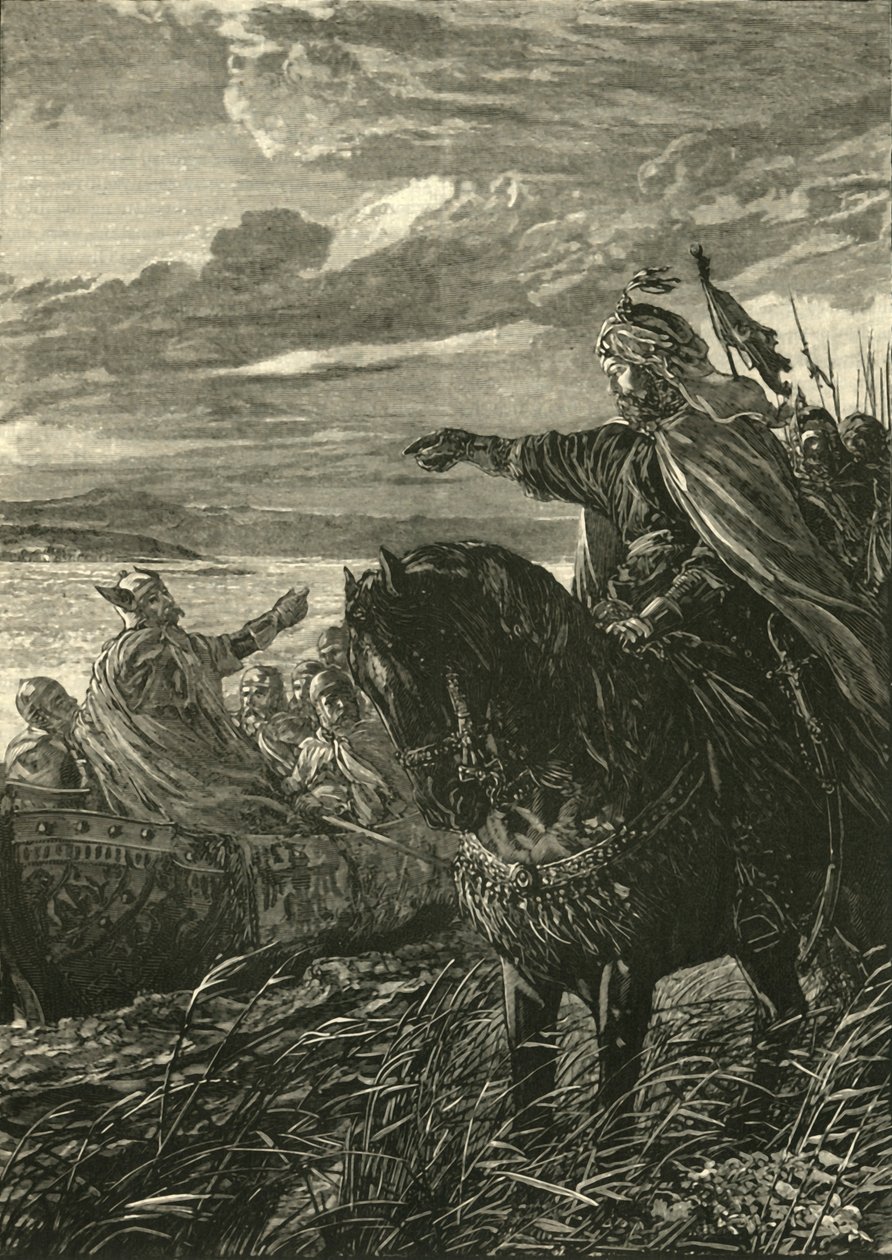 Entrevista entre John Zimisces e Sviatoslaf, 969 dC, 1890. de Unbekannt