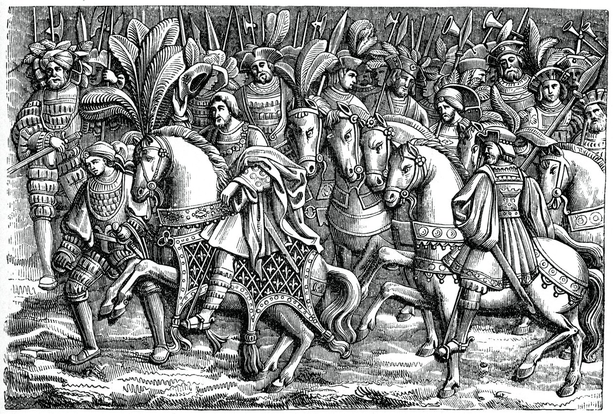 Entrevista entre Francisco I e Henrique VIII, no Campo do Pano de Ouro, 1520, 1870 de Unbekannt
