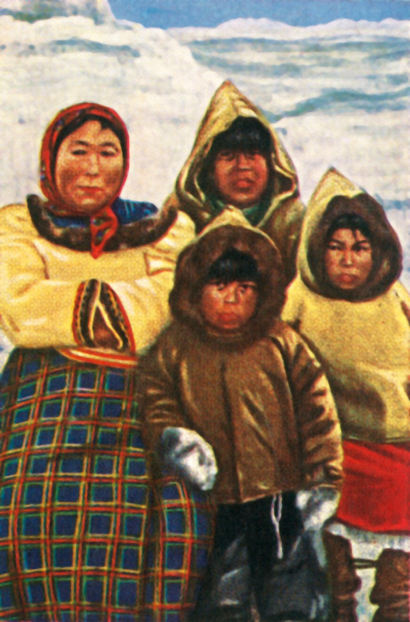 Pessoas inuit de Labrador, norte do Canadá, c1928. de Unbekannt
