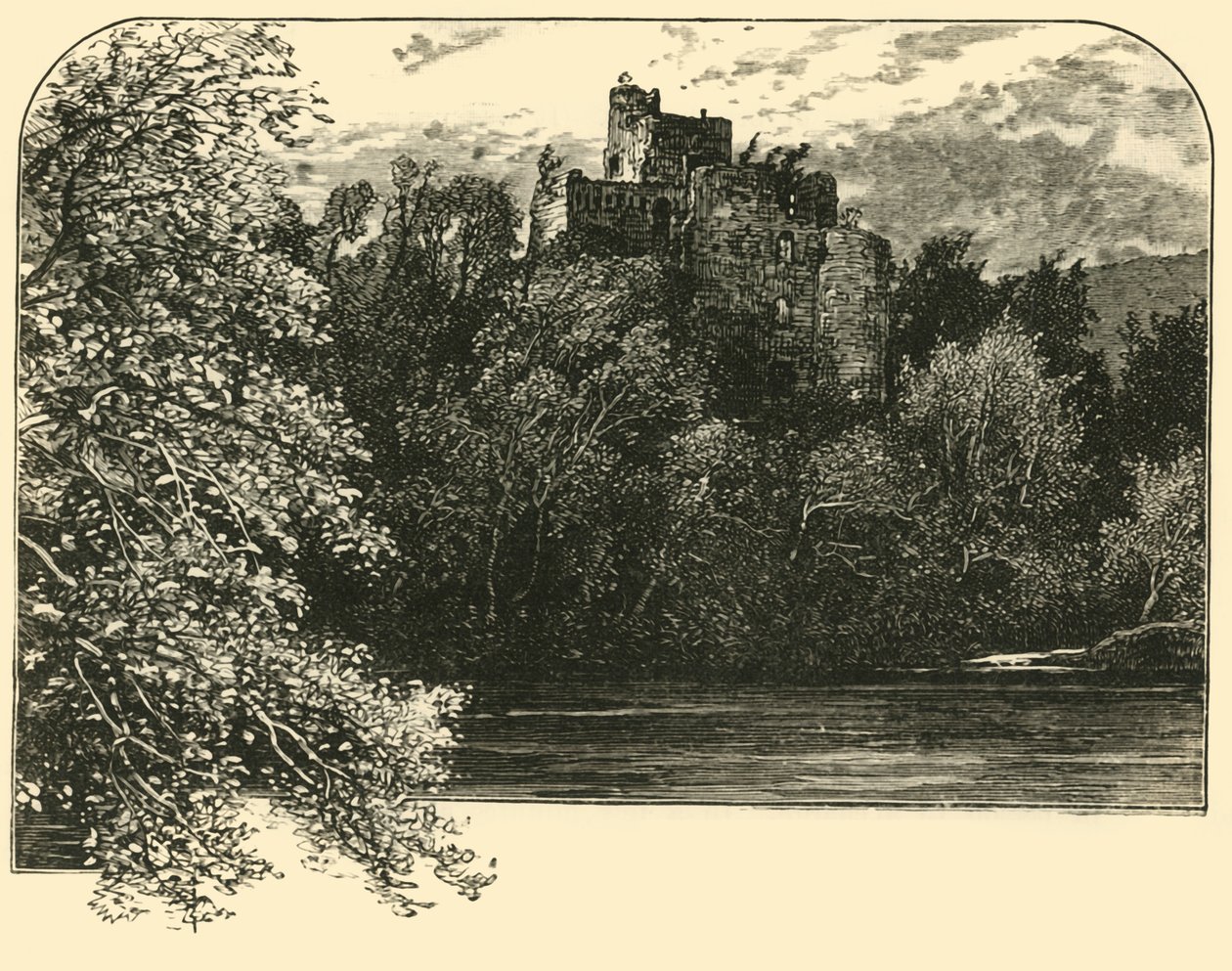 Castelo de Invergarry, 1898. de Unbekannt