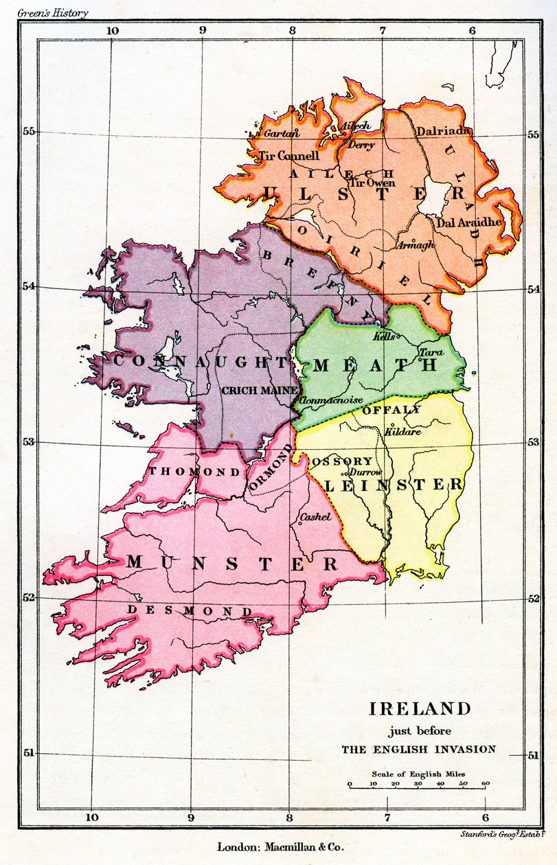 Irlanda pouco antes da invasão normanda inglesa, 1169 1893 de Unbekannt