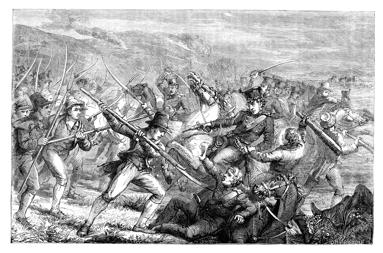 Agitação irlandesa anti-dízimo, Carrickshock, 1831 c1895 de Unbekannt