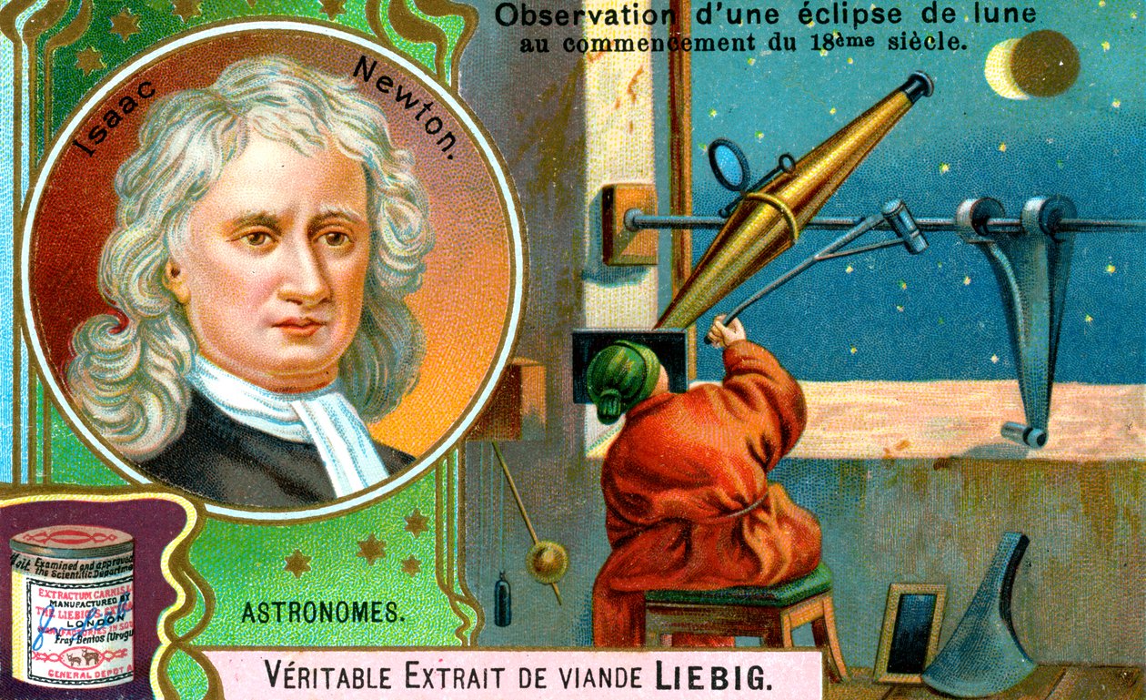 Isaac Newton, matemático inglês, astrônomo e físico, c1900 de Unbekannt