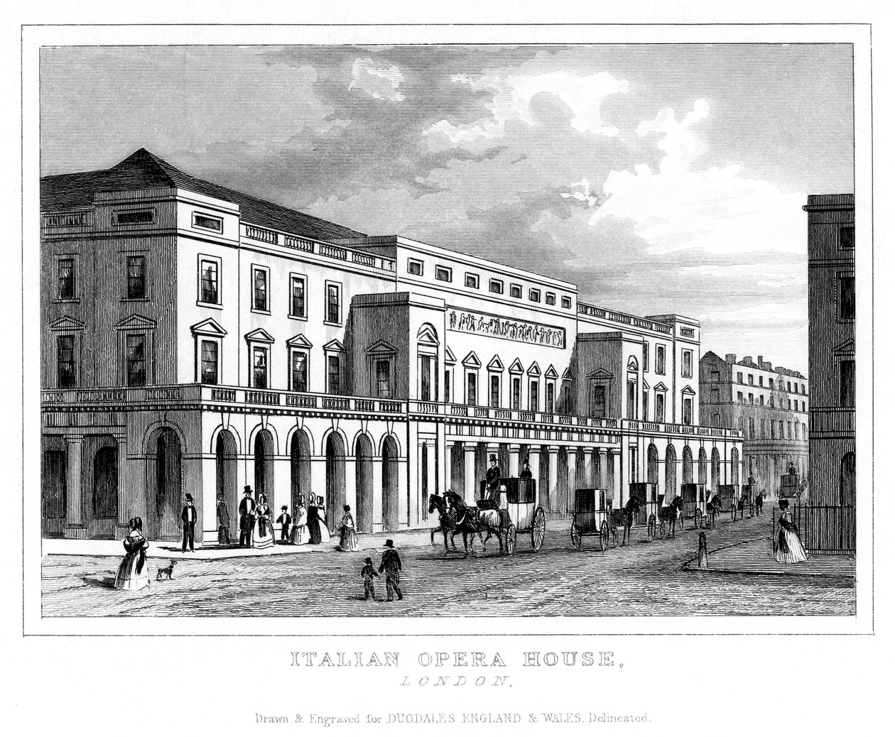 Ópera italiana, Haymarket, Westminster, Londres, final do século XVIII - início do século XIX de Unbekannt
