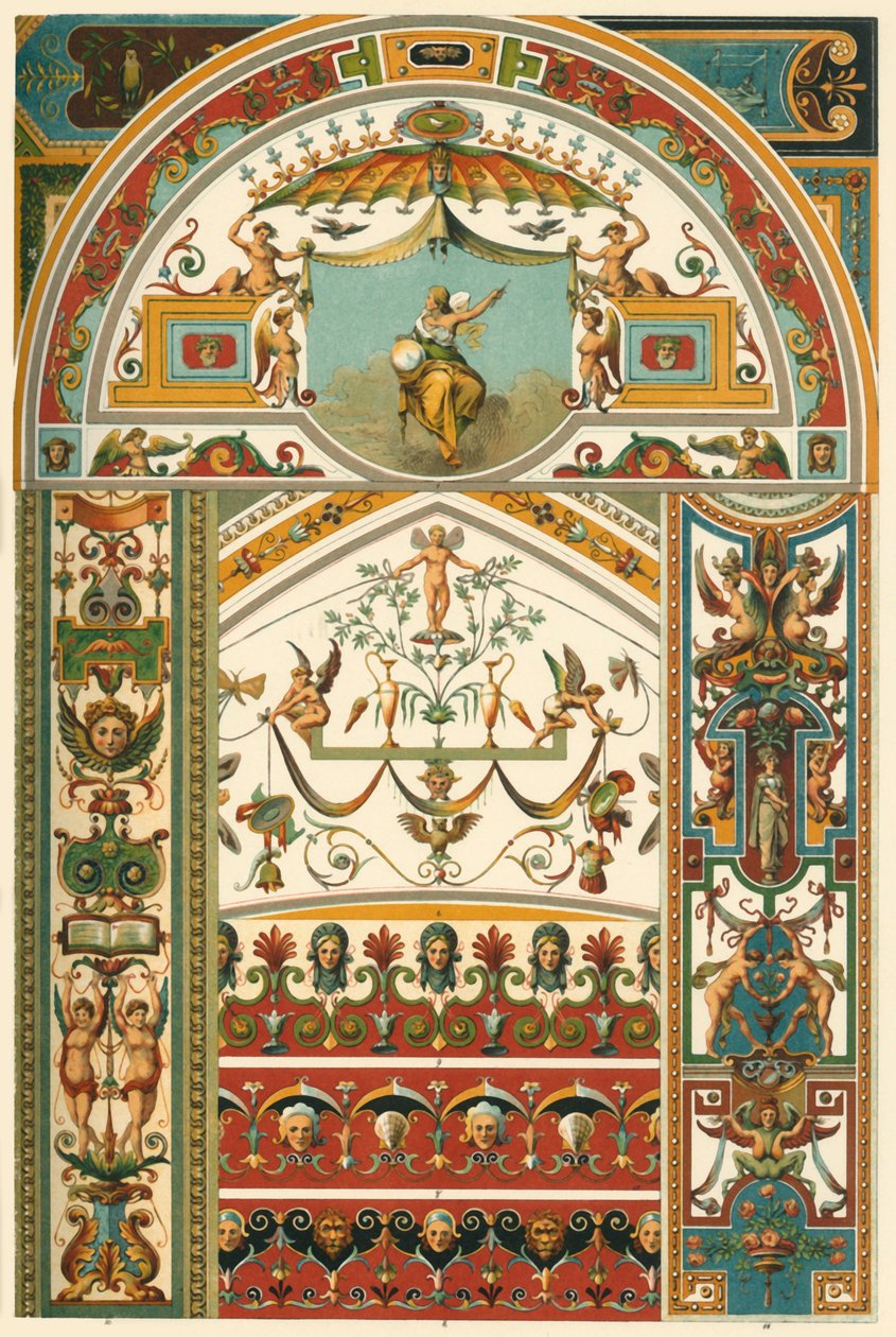 Pintura de teto e parede renascentista italiana, 1898. de Unbekannt