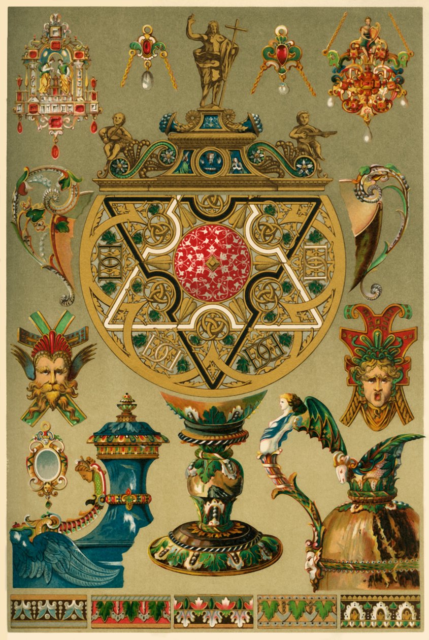 Obras renascentistas italianas em metais preciosos e esmalte, 1898. de Unbekannt