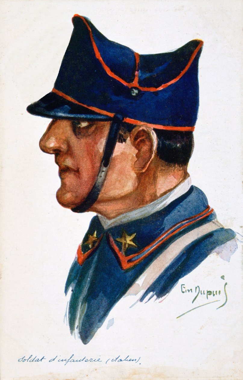 Soldado de infantaria italiano, 1914-1918 de Unbekannt