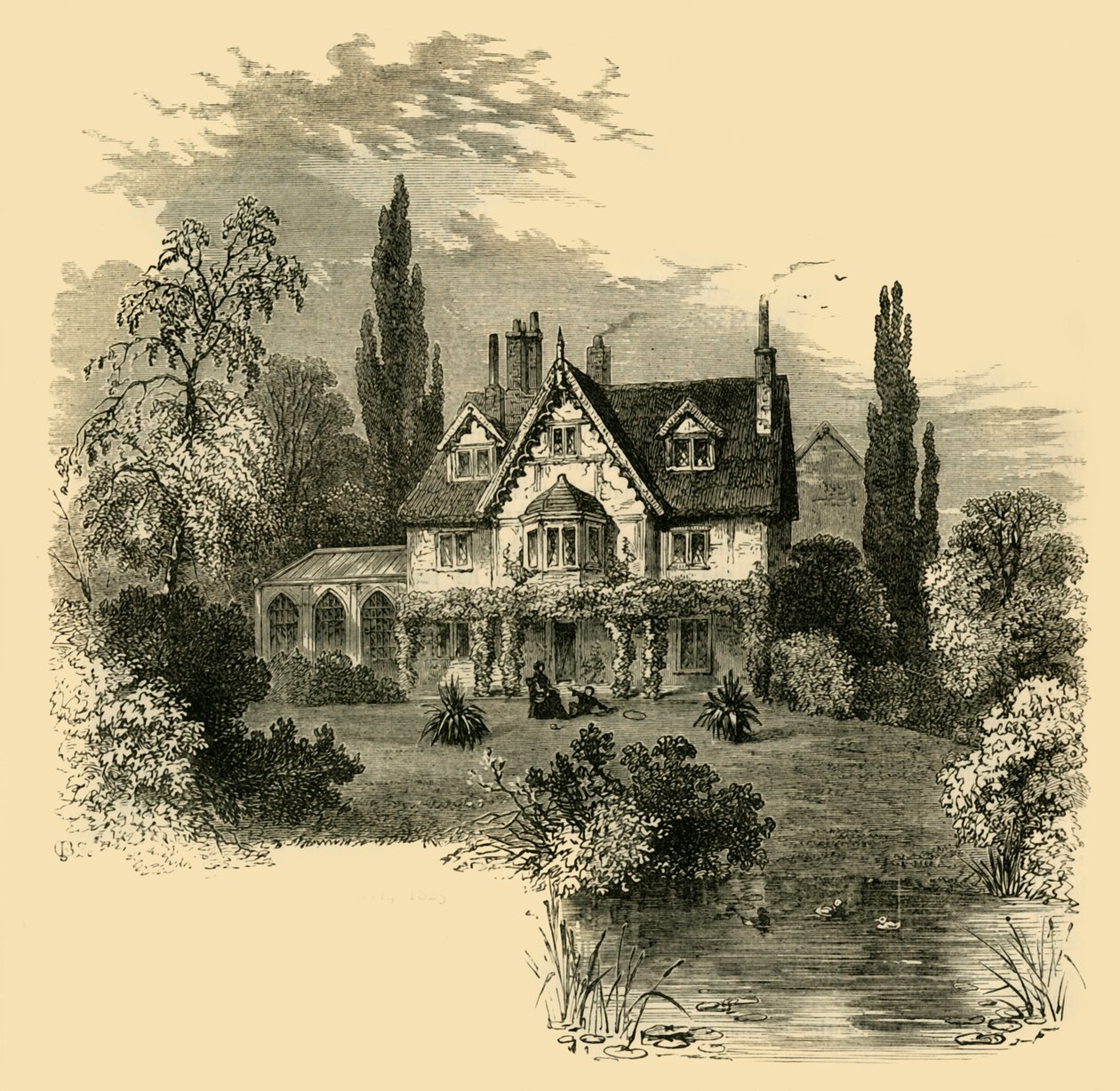 Ivy Cottage, Highgate, 1825, c1876. de Unbekannt
