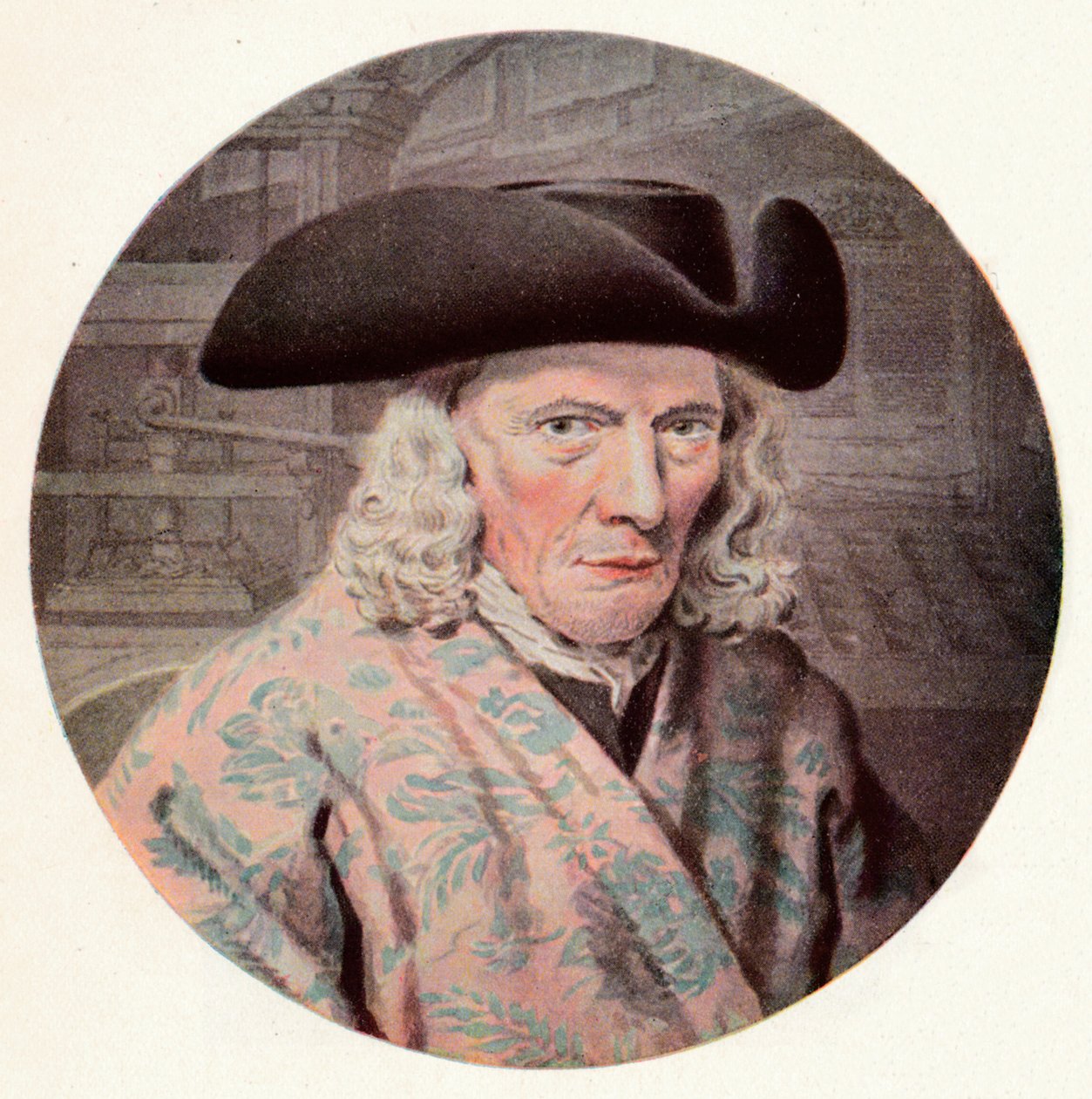 Izaak Enschede 1681-1761, fundador da empresa de impressão Royal Joh. Enschede, século x18 de Unbekannt