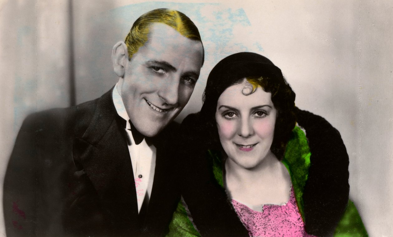Jack Hulbert 1892-1978 e sua esposa Cicely Courtneidge 1893-1980, atores ingleses, século 20 de Unbekannt
