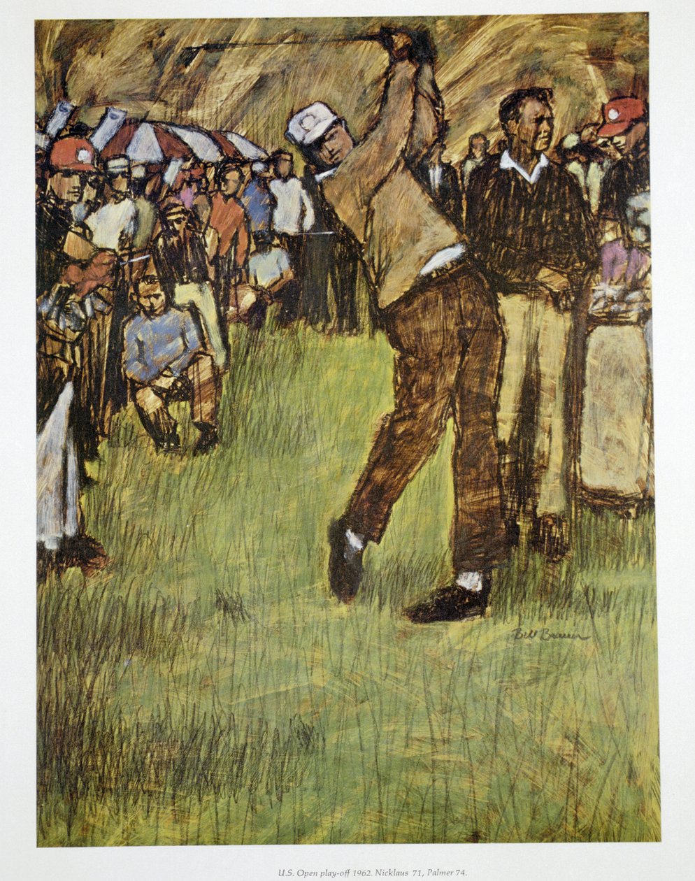 Jack Nicklaus vencendo seu primeiro US Open, 1962 de Unbekannt