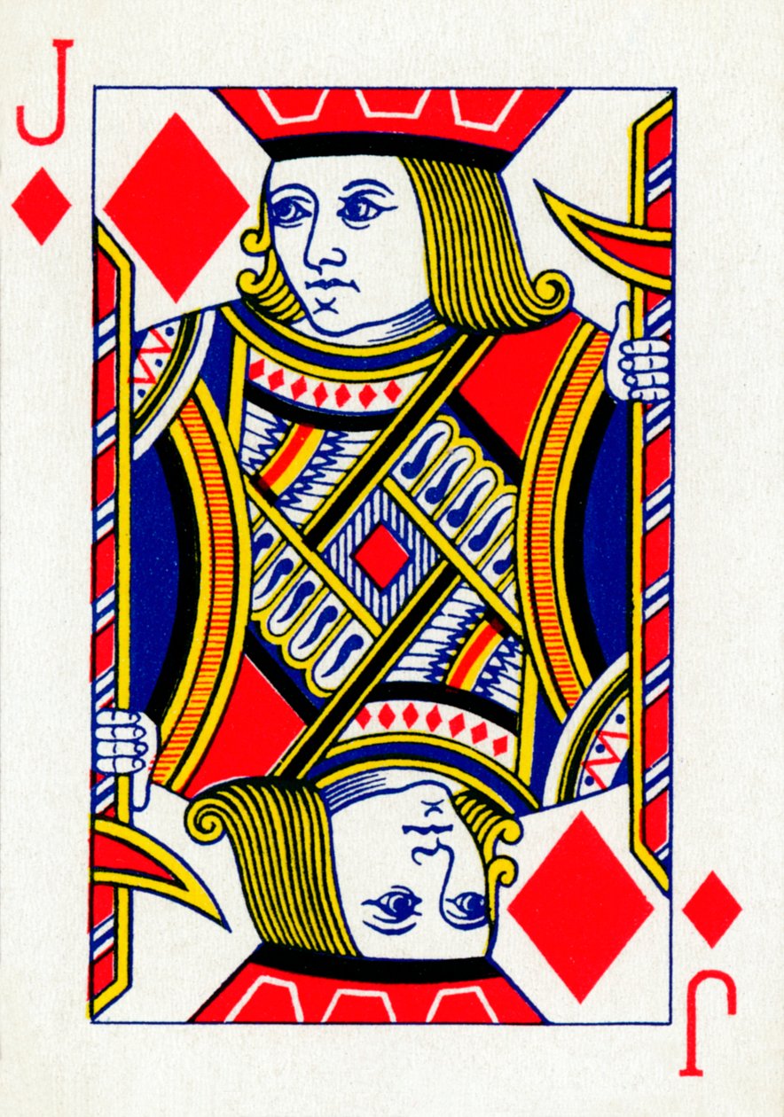 Valete de ouros, de um baralho de cartas de baralho Goodall & Son Ltd ...