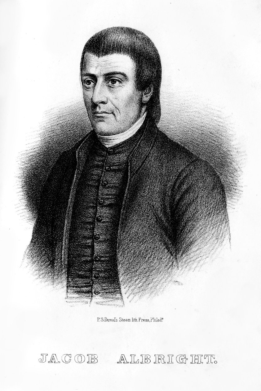 Jacob Albright, líder cristão americano, 1854 de Unbekannt