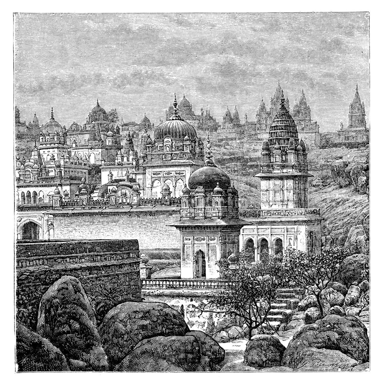 Templos de Jaina, Junagadh, Gujarat, Índia, 1895 de Unbekannt