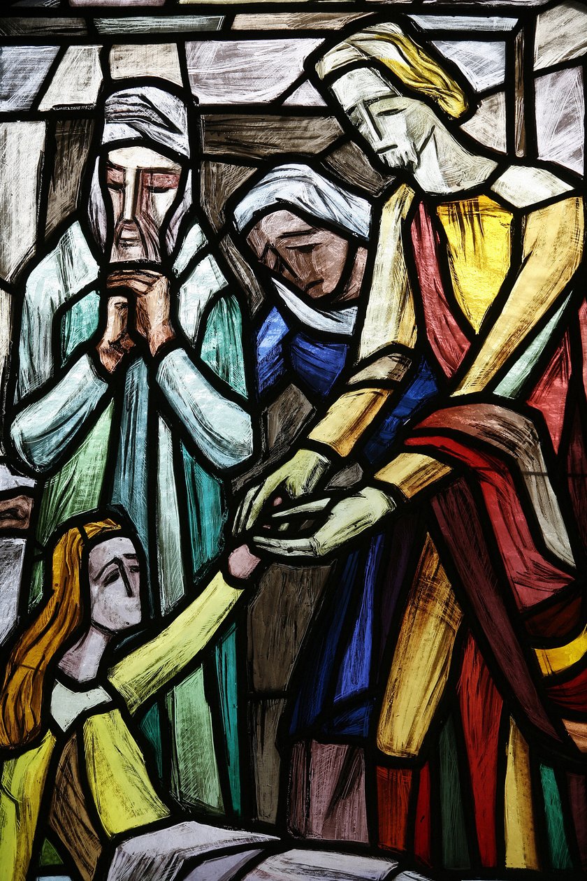 A filha de Jaire (Jairus ou Jairos) ressuscitou, Vienne, Autriche de Unbekannt