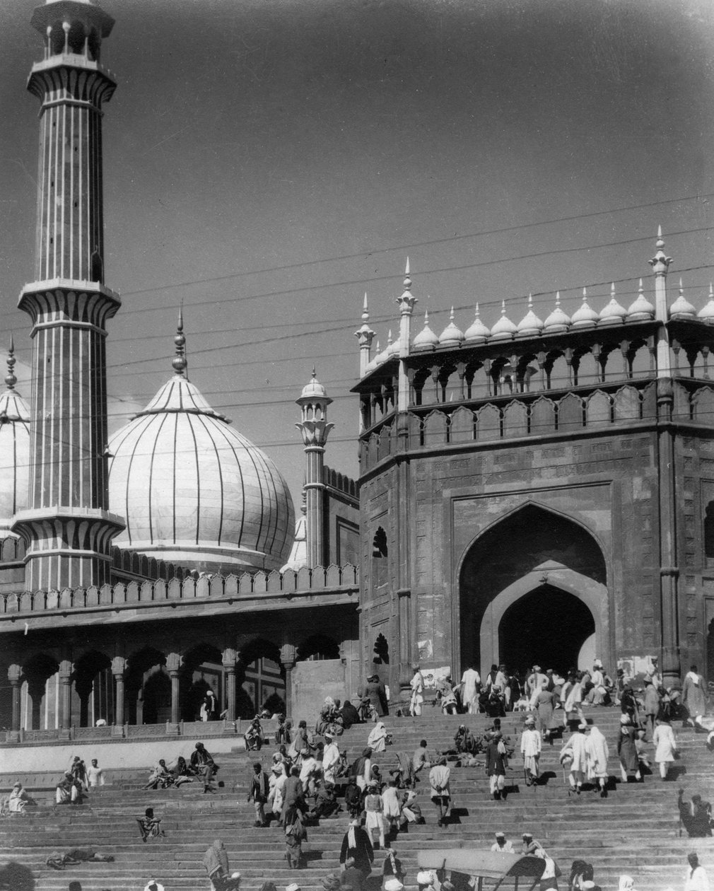 Jama Masjid, Delhi, Índia, final do século XIX ou início do século XX de Unbekannt