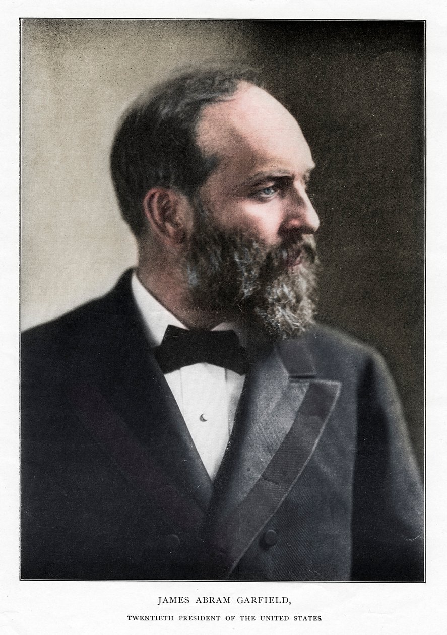James Abram Garfield, 20º Presidente dos Estados Unidos, c1881 de Unbekannt