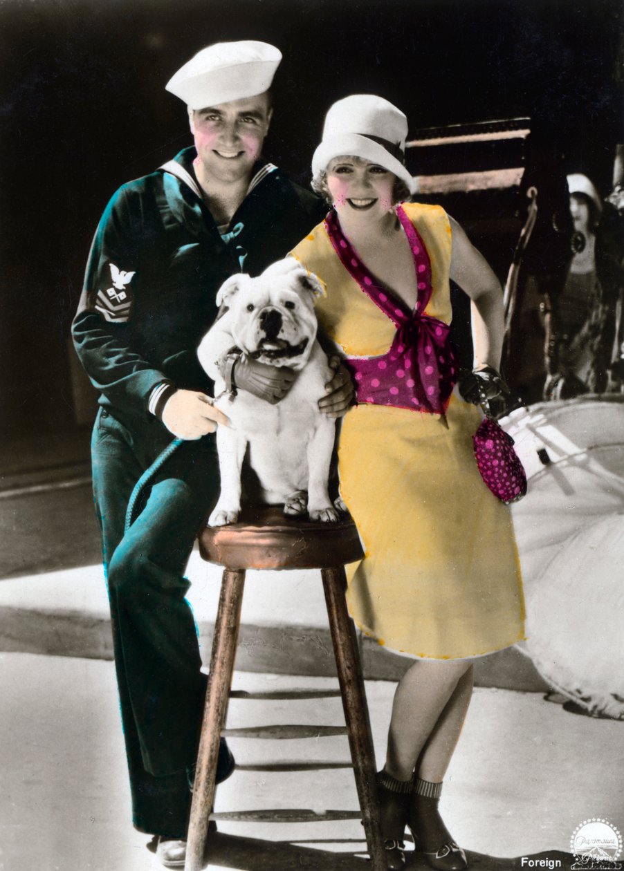 James Hall 1900-1940 e Clara Bow 1905-1965, atores americanos, século XX de Unbekannt