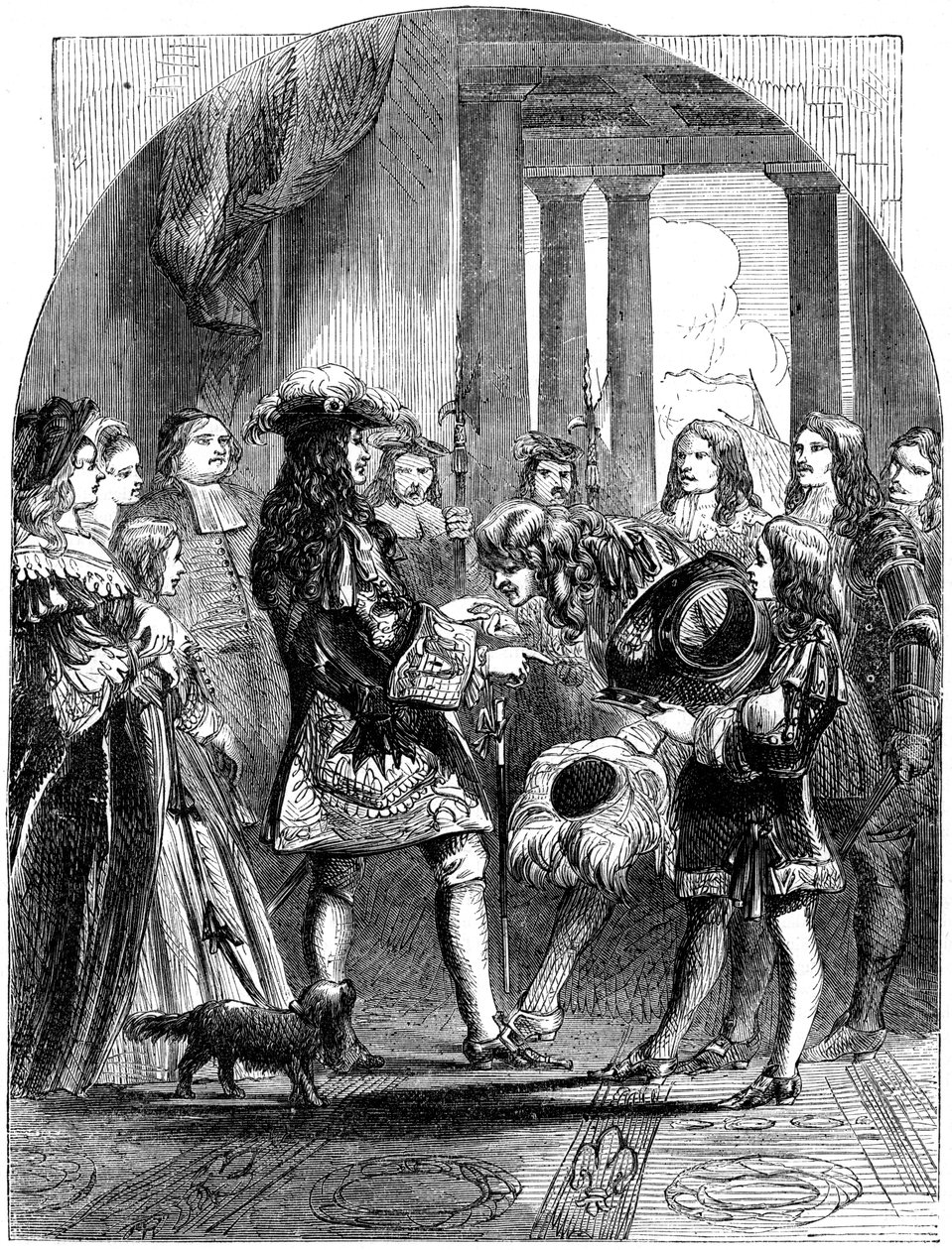 Tiago II despede-se de Luís XIV da França, 1689 de Unbekannt