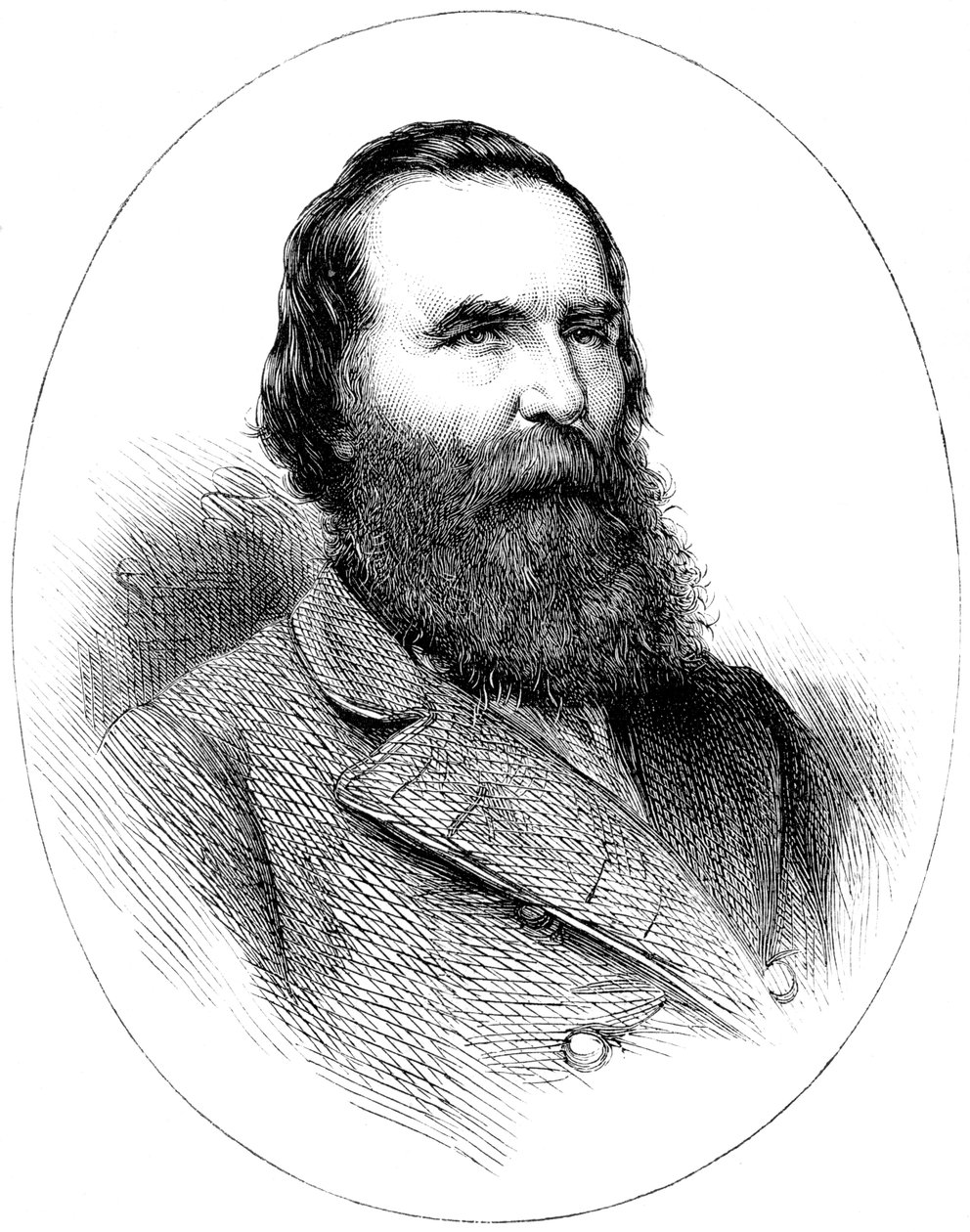 James Longstreet, General Confederado da Guerra Civil Americana, c1880 de Unbekannt