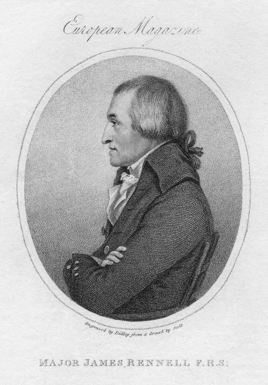James Rennell, geógrafo britânico, 1802 de Unbekannt