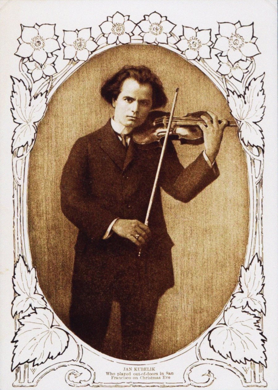 Jan Kubelik tocando na véspera de Natal em São Francisco, 1912, 1912 de Unbekannt