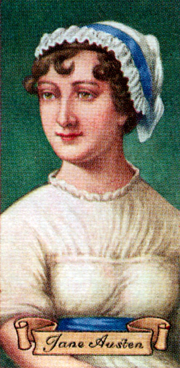 Jane Austen, tirada de uma série de cartões de cigarro, 1935 de Unbekannt