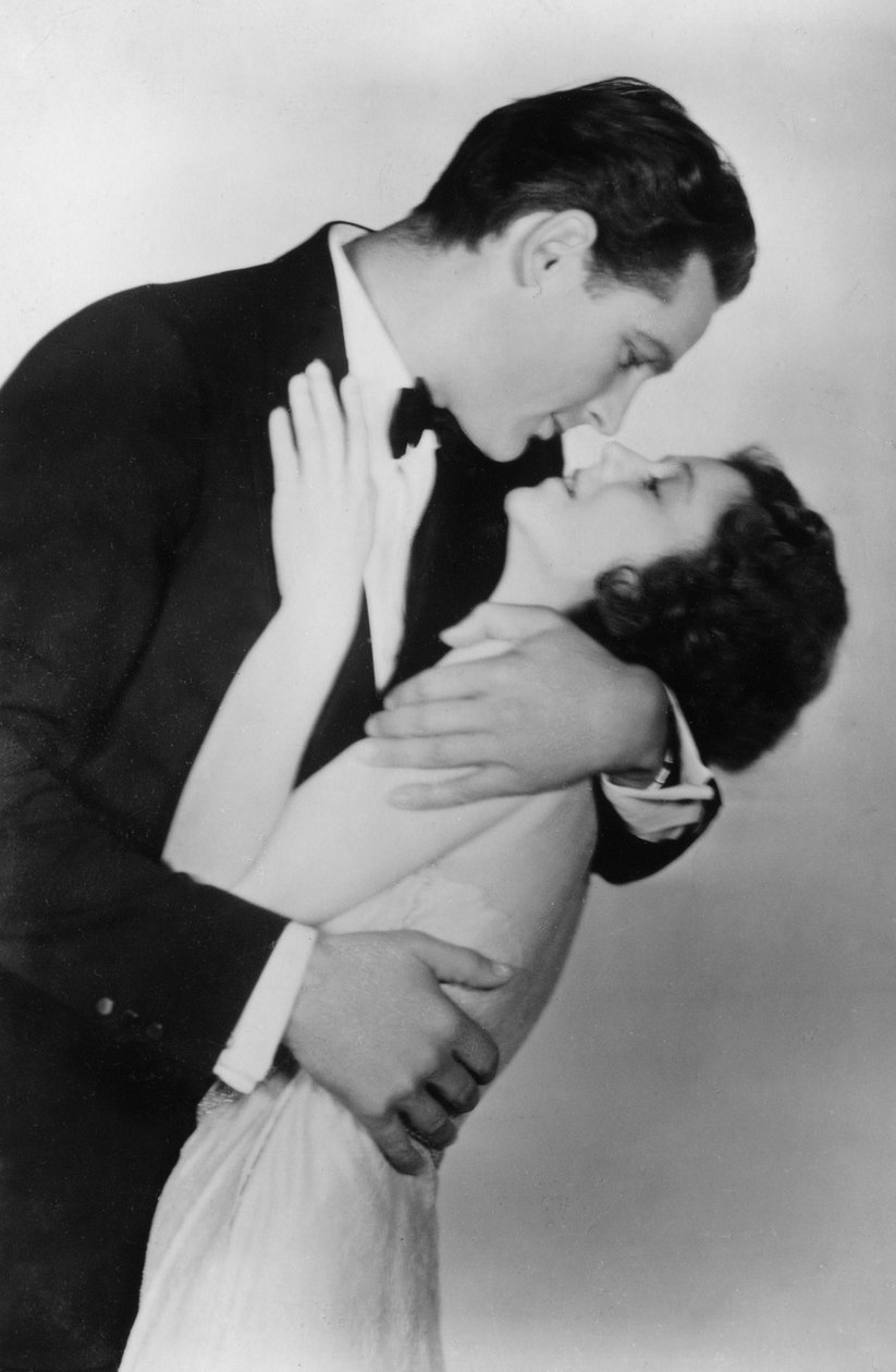 Janet Gaynor 1906-1984 e Charles Farrell 1901-1990, atores americanos, século XX de Unbekannt