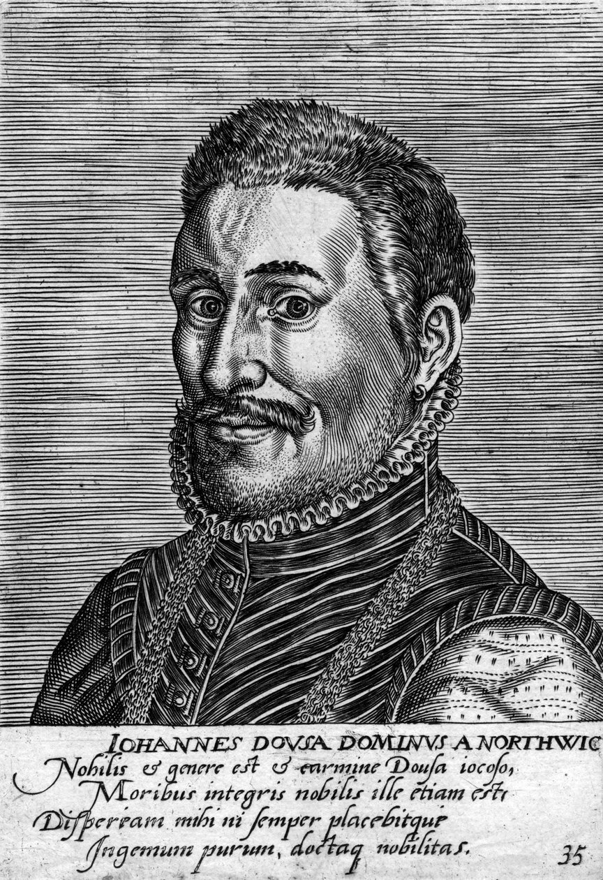 Janus Dousa 1545-1604, estadista, historiador, poeta e filólogo holandês de Unbekannt