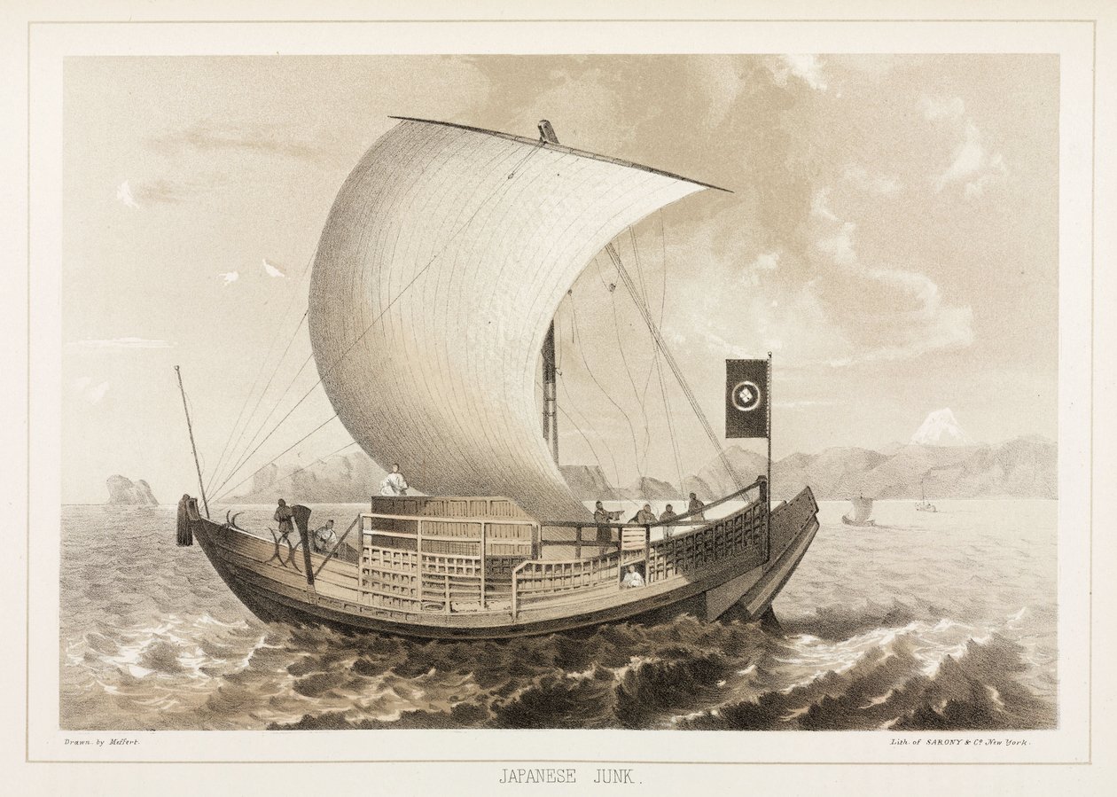 Japanese Junk (Jonque), c 1853-1856 de Unbekannt