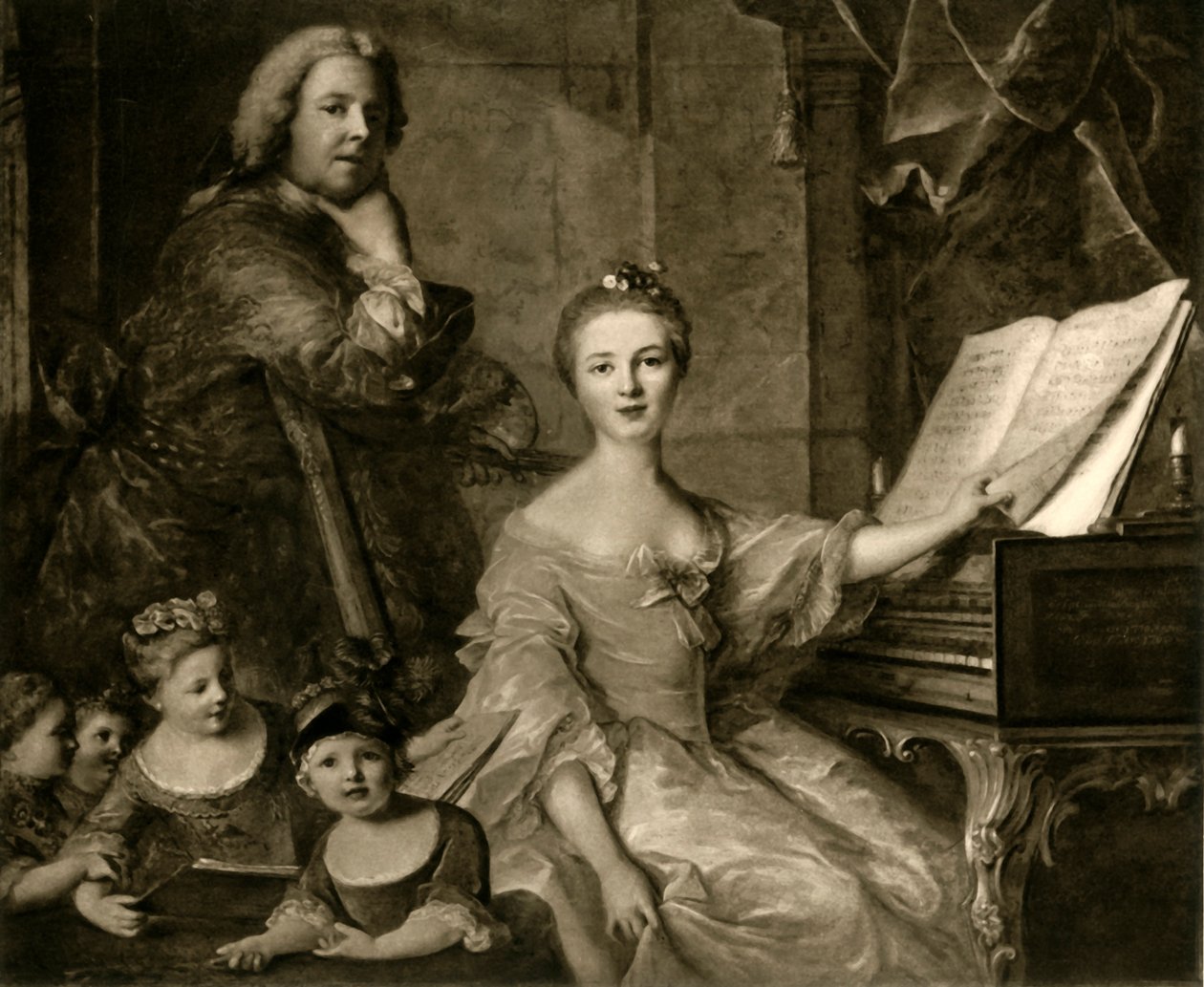 Jean-Marc Nattier e sua família, 1730-1762, 1903. de Unbekannt