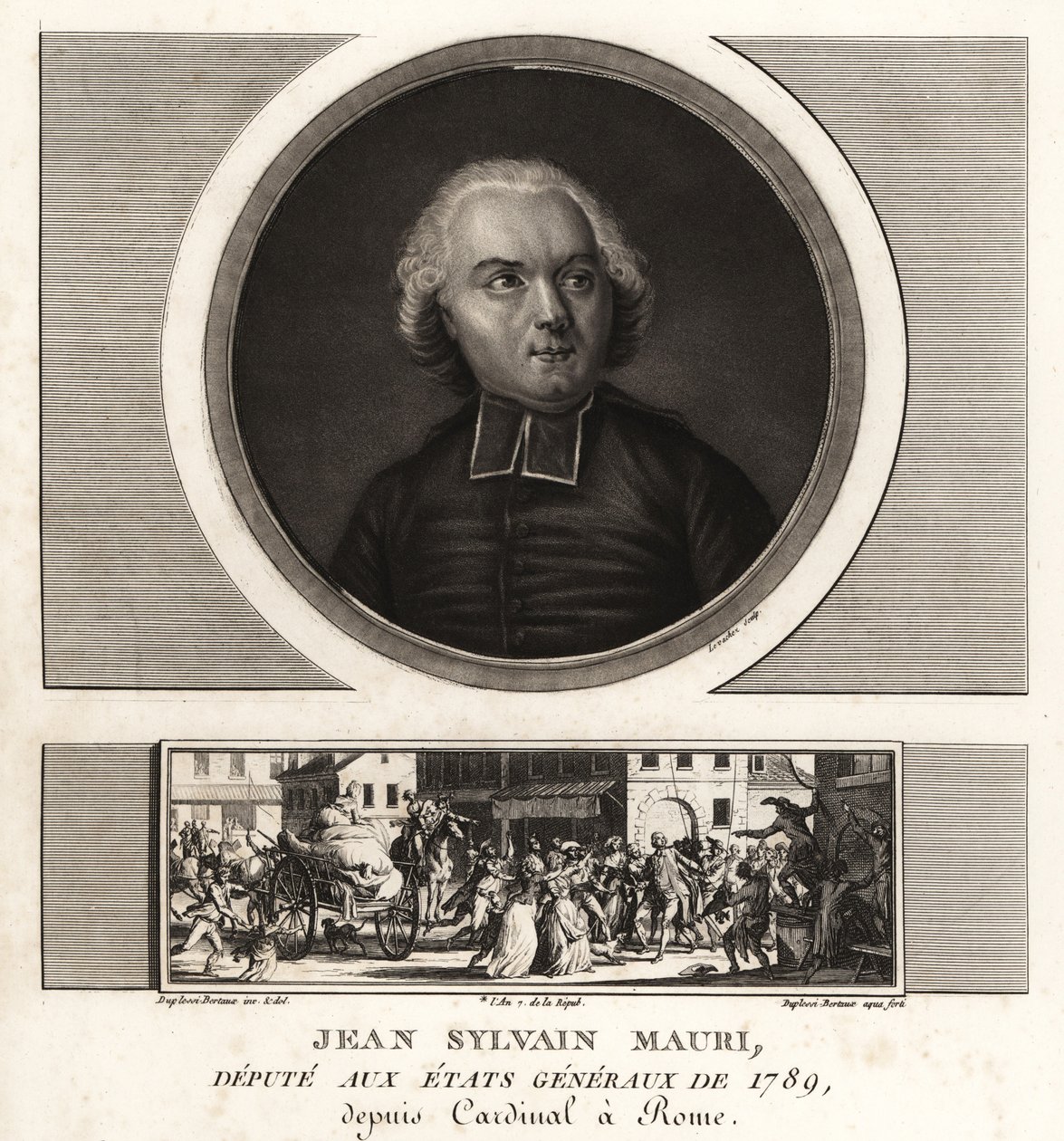 Jean-Sylvain Mauri ou Jean-Sifrein Maury (1746-1817), cardeal francês, arcebispo e bispo de Montefiascone de Unbekannt