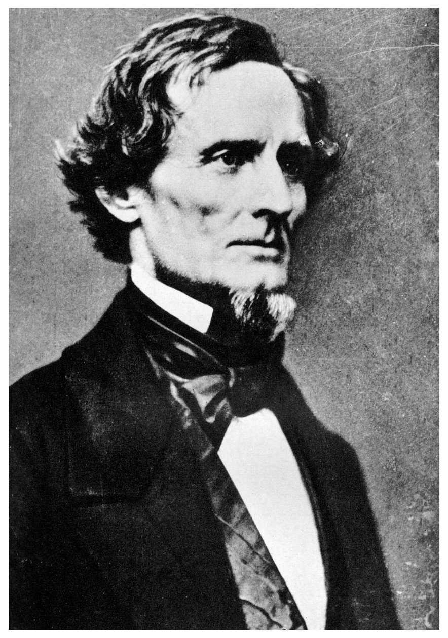 Jefferson Davis, Presidente dos Estados Confederados da América, c1855-1865 1955 de Unbekannt